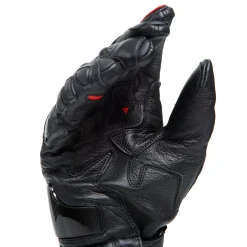 Dainese DRUID 4 LEATHER GLOVES BLACK/LAVA-RED/WHITE Clearance