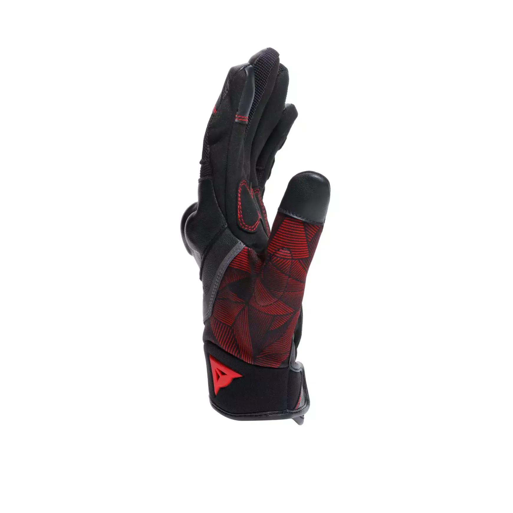 Dainese ERMEX - SOMMER-MOTORENHANDSCHUHE AUS STOFF BLACK/RED-LAVA