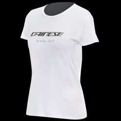 Dainese ESSENCE WORDMARK - DAMEN-RUNDHALS-T-SHIRT WHITE New