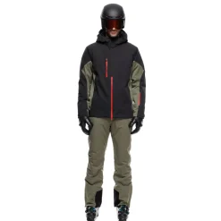 Dainese ETRA AEROSENSE-DRY - HERREN-SKIJACKE STRETCH LIMO/GREEN FOUR