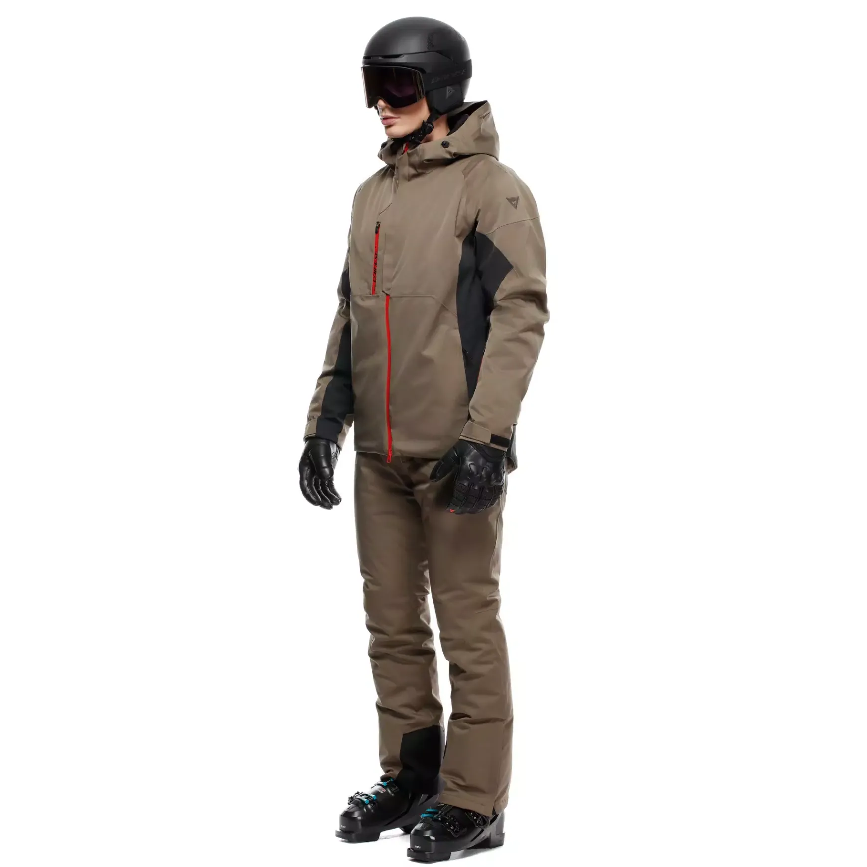 Dainese ETRA AEROSENSE-DRY - HERREN-SKIJACKE BUNGEE BROWN/STRETCH LIMO Clearance