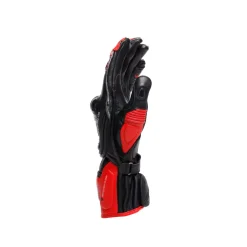 Dainese FIERO - MOTORRAD-RENNHANDSCHUH AUS LEDER BLACK/RED-LAVA/WHITE Clearance