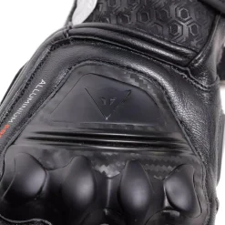 Dainese FIERO - MOTORRAD-RENNHANDSCHUH AUS LEDER BLACK/WHITE/RED-FLUO