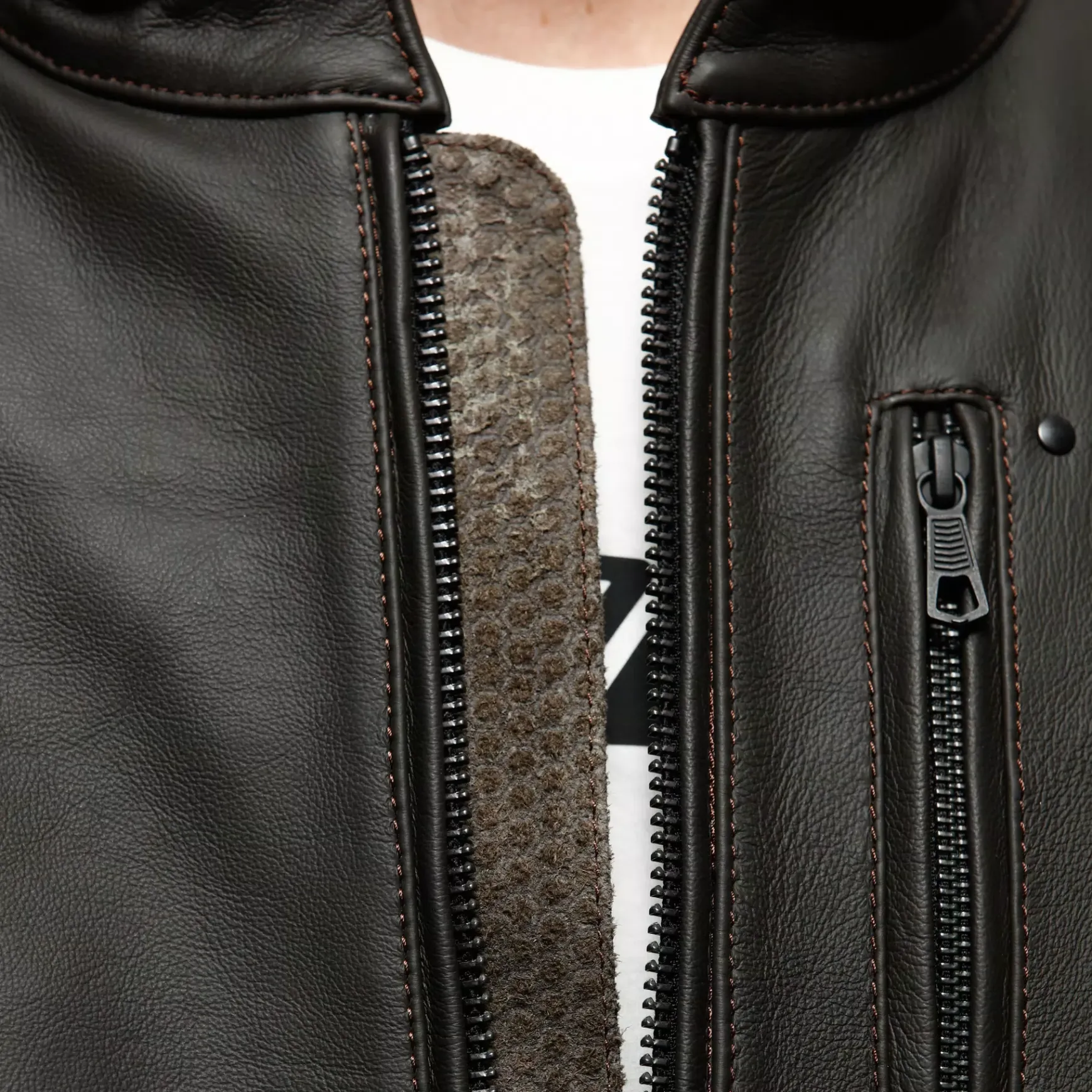 Dainese FULCRO LEATHER JACKET DARK-BROWN Discount