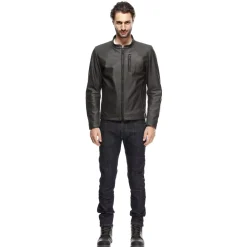 Dainese FULCRO LEATHER JACKET DARK-BROWN Discount
