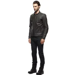 Dainese FULCRO LEATHER JACKET DARK-BROWN Discount