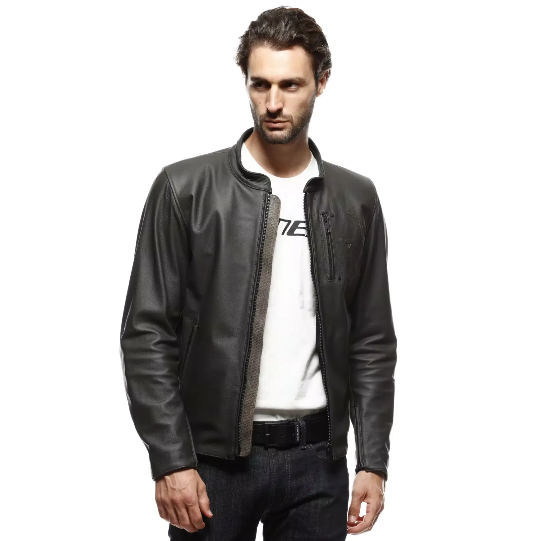 Dainese FULCRO LEATHER JACKET DARK-BROWN Discount