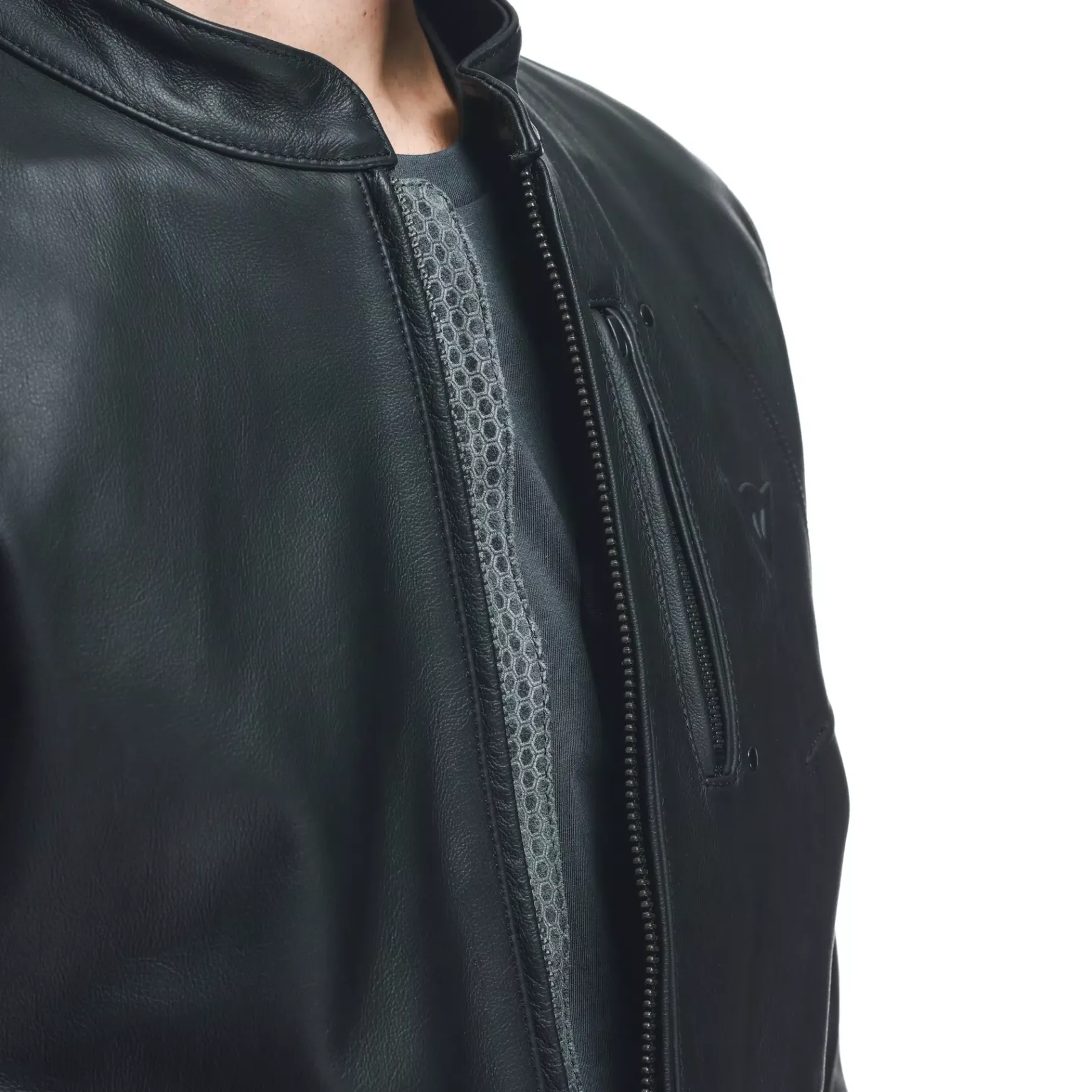 Dainese FULCRO LEATHER JACKET BLACK Clearance