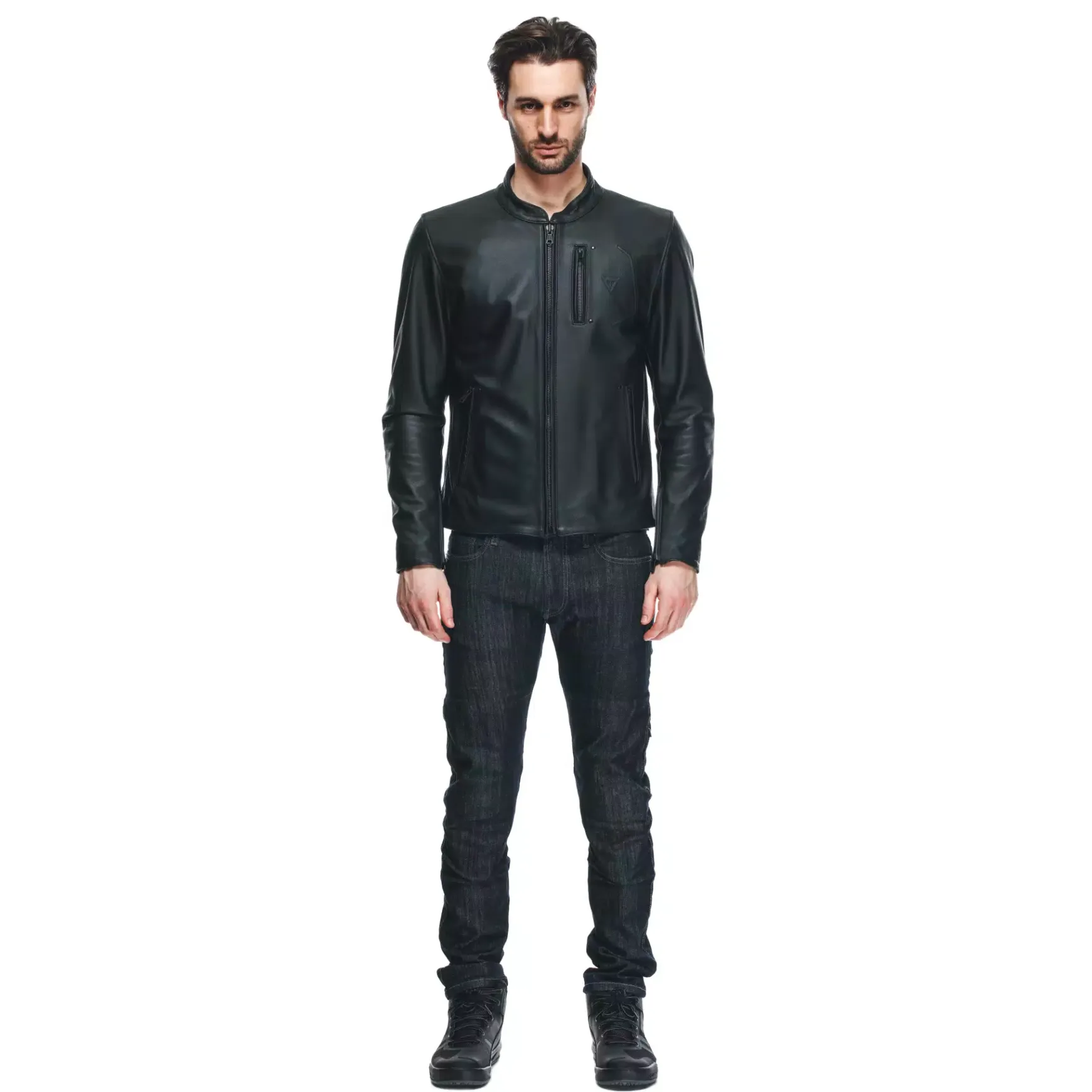 Dainese FULCRO LEATHER JACKET BLACK Clearance