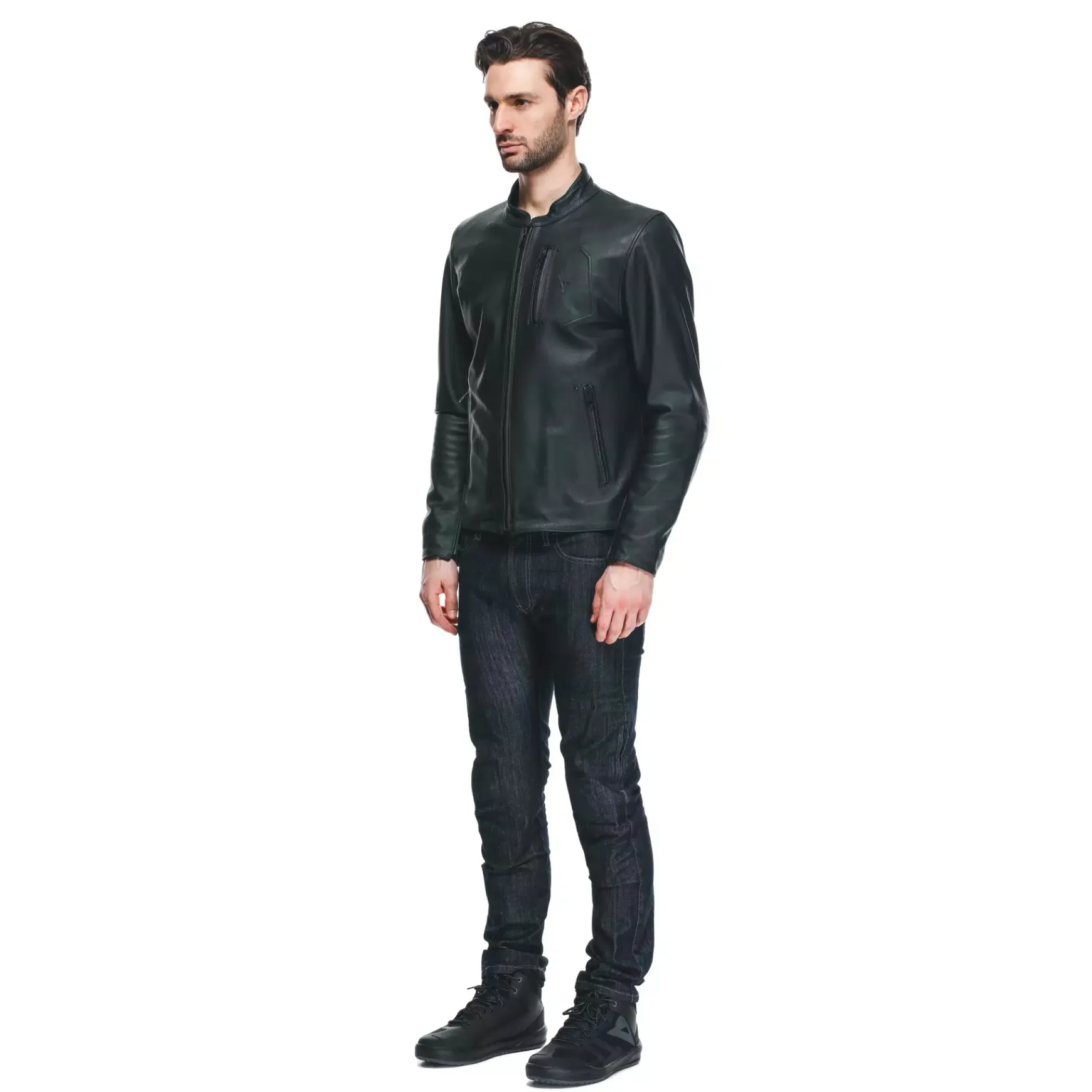 Dainese FULCRO LEATHER JACKET BLACK Clearance