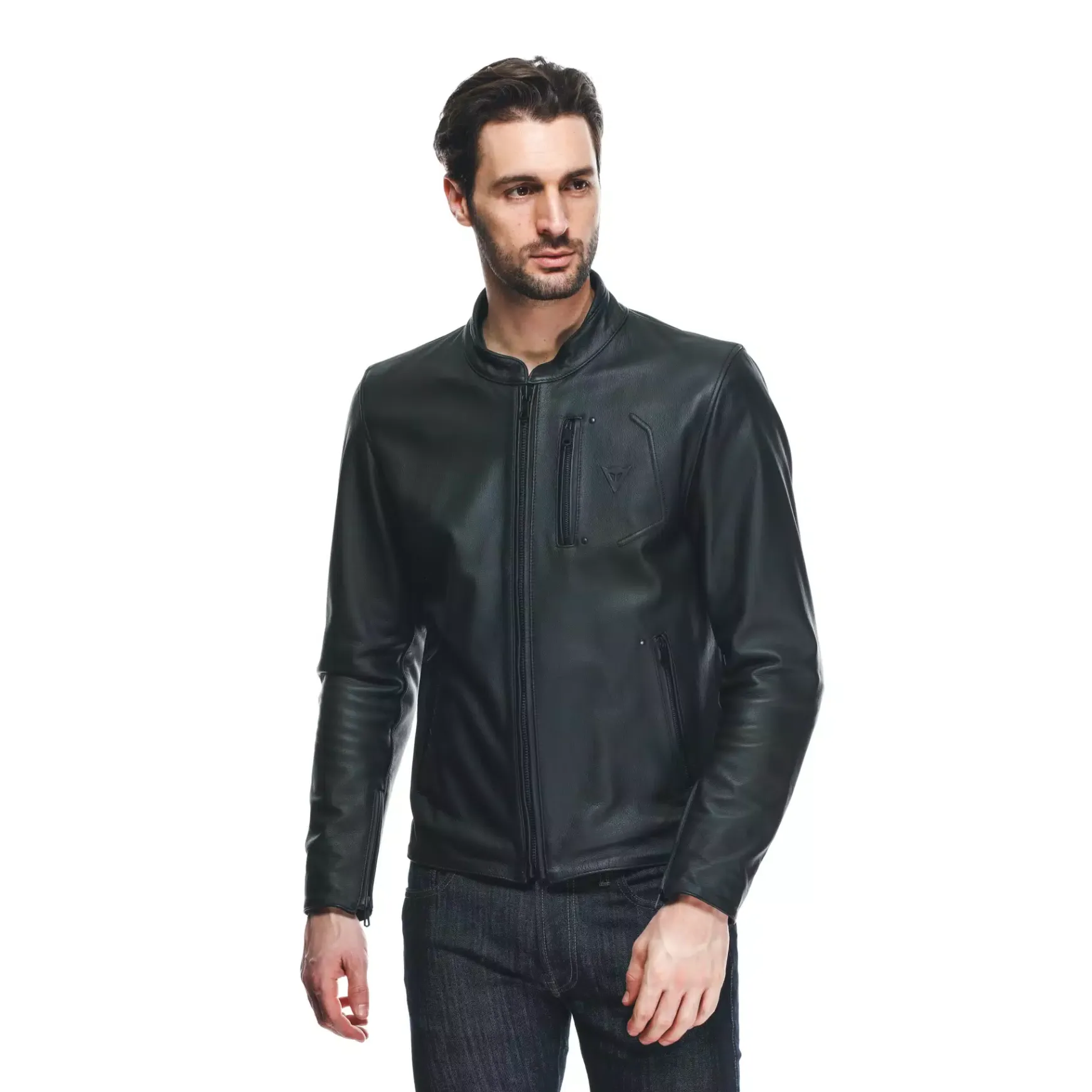Dainese FULCRO LEATHER JACKET BLACK Clearance