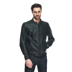 Dainese FULCRO LEATHER JACKET BLACK Clearance