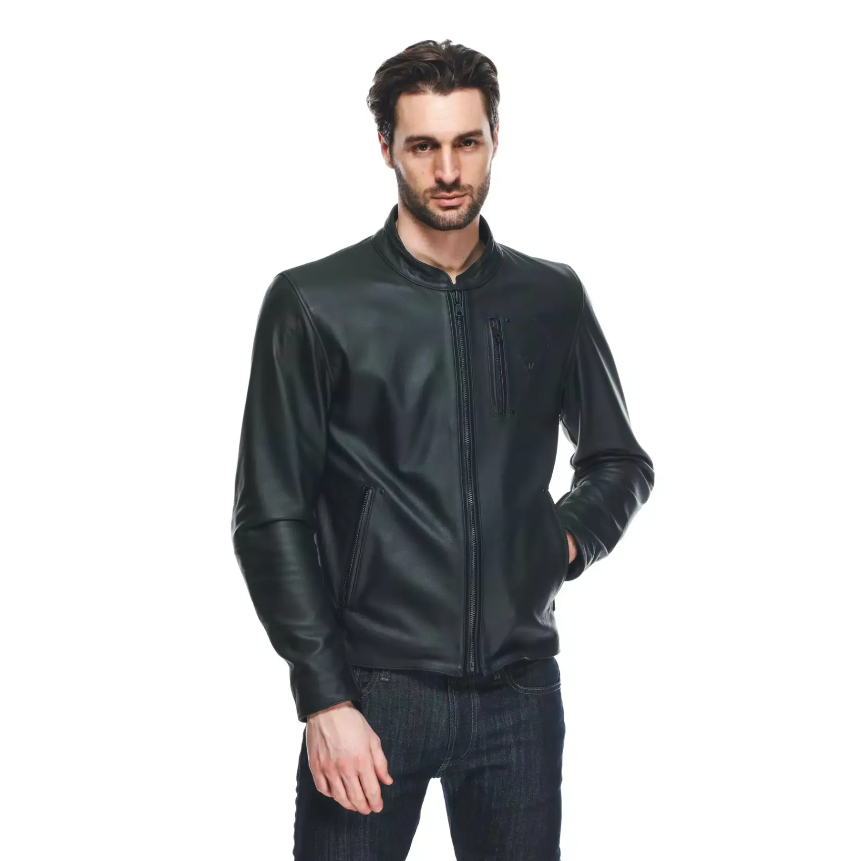 Dainese FULCRO LEATHER JACKET BLACK Clearance