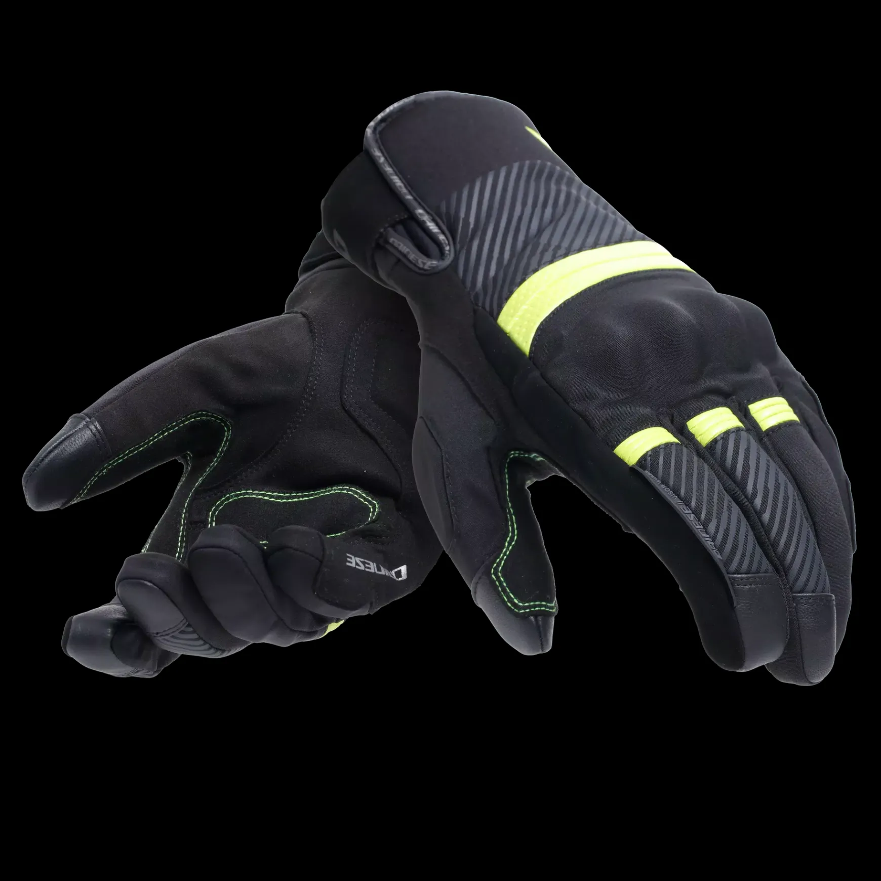 Dainese FULMINE D-DRY GLOVES BLACK/YELLOW FLUO/DARK GREY Best