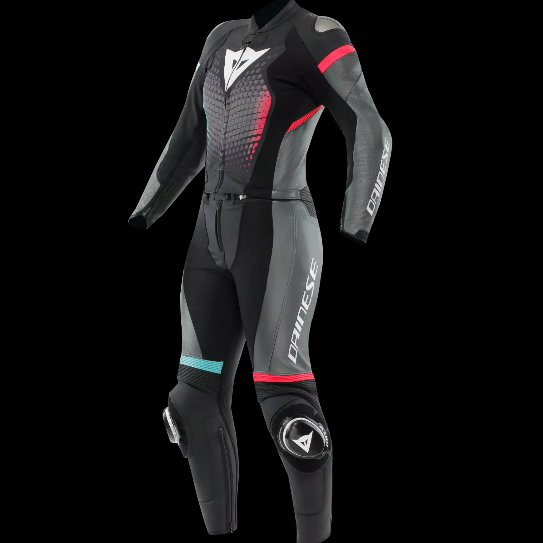 Dainese FULMINEA - ZWEITEILIGER LEDERANZUG DAMEN BLACK/ANTHRACITE/WHITE Discount