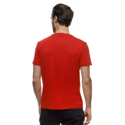 Dainese GEOMETRICA - RUNDHALS T SHIRT HERREN RED/WHITE STRIPES Clearance