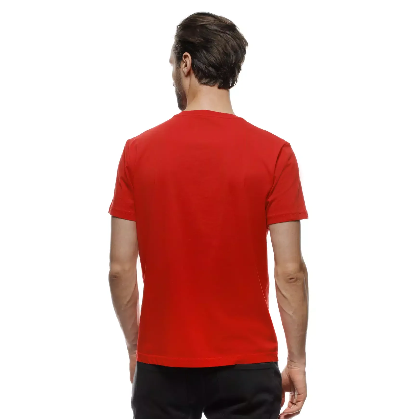 Dainese GEOMETRICA - RUNDHALS T SHIRT HERREN RED/WHITE STRIPES Clearance