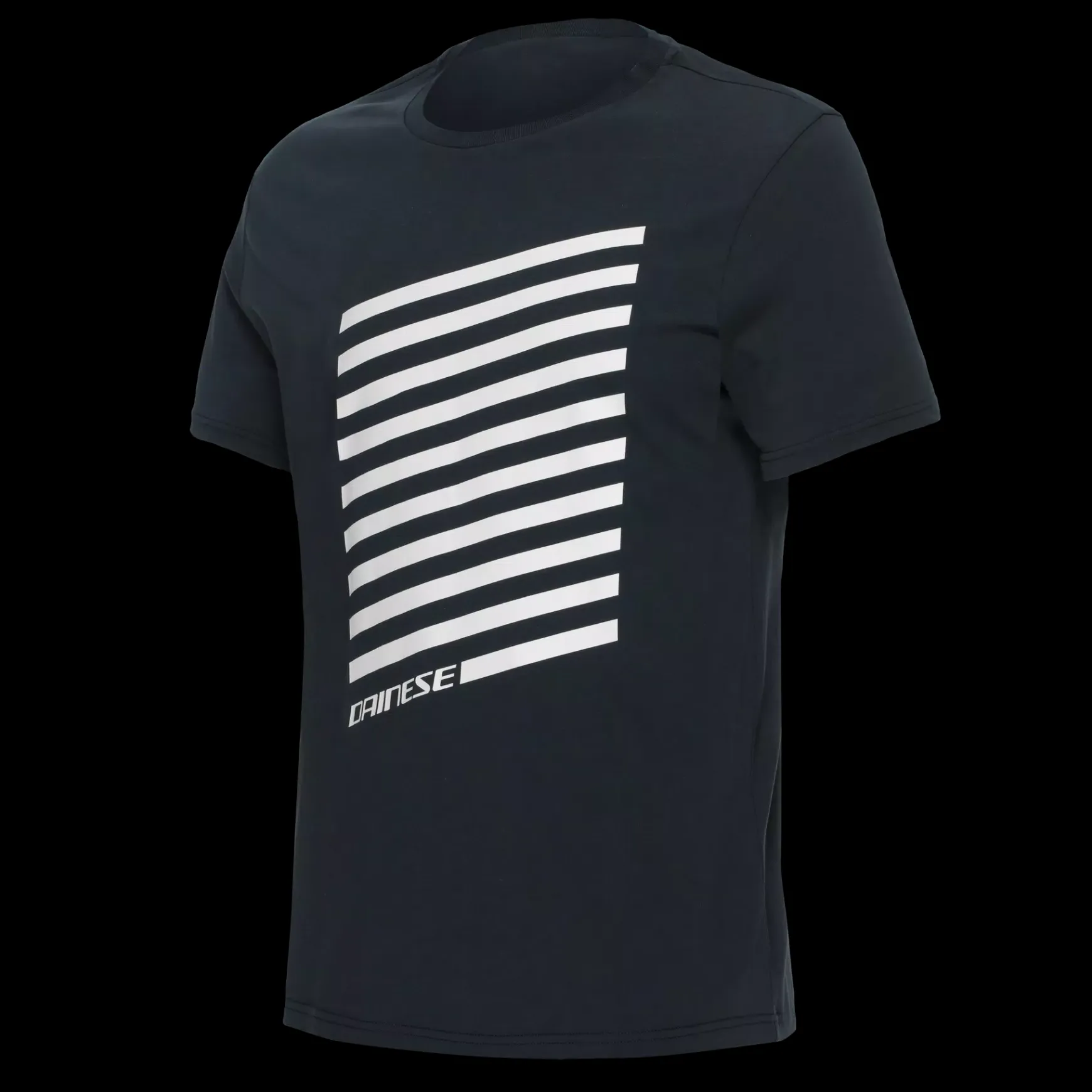 Dainese GEOMETRICA - RUNDHALS T SHIRT HERREN CARBON/WHITE STRIPES Online