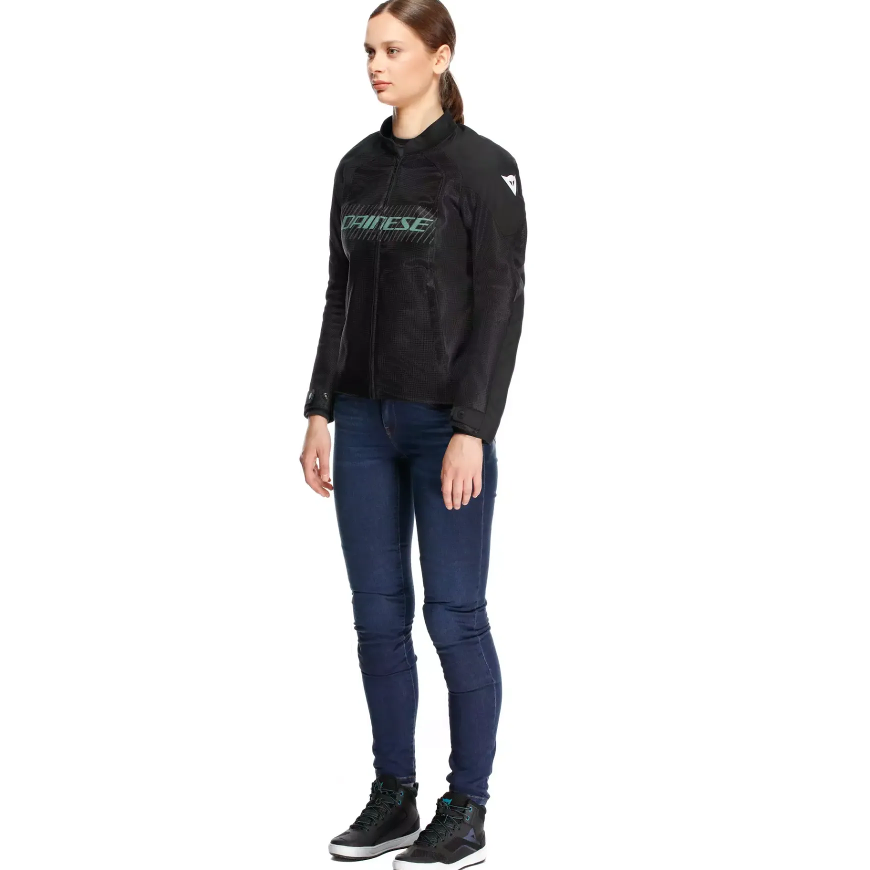 Dainese HEROSPHERE AIR - DAMEN-MOTORRADJACKE BLACK/GRAY/LIGHT GREEN Discount