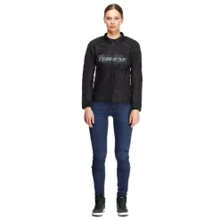 Dainese HEROSPHERE AIR - DAMEN-MOTORRADJACKE BLACK/GRAY/LIGHT GREEN Discount