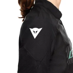 Dainese HEROSPHERE AIR - DAMEN-MOTORRADJACKE BLACK/GRAY/LIGHT GREEN Discount