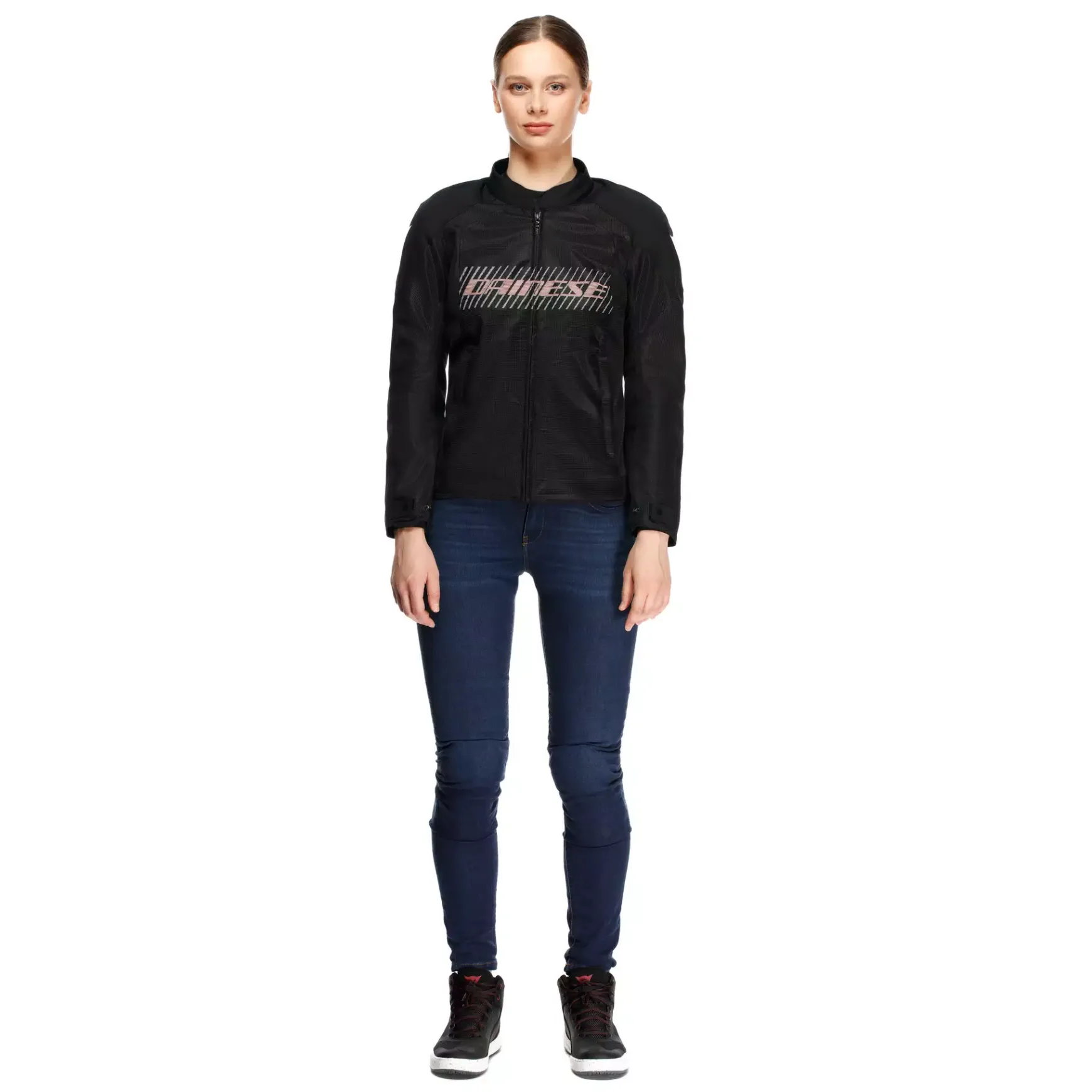 Dainese HEROSPHERE AIR - DAMEN-MOTORRADJACKE BLACK/WHITE/PEACH