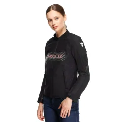 Dainese HEROSPHERE AIR - DAMEN-MOTORRADJACKE BLACK/WHITE/PEACH