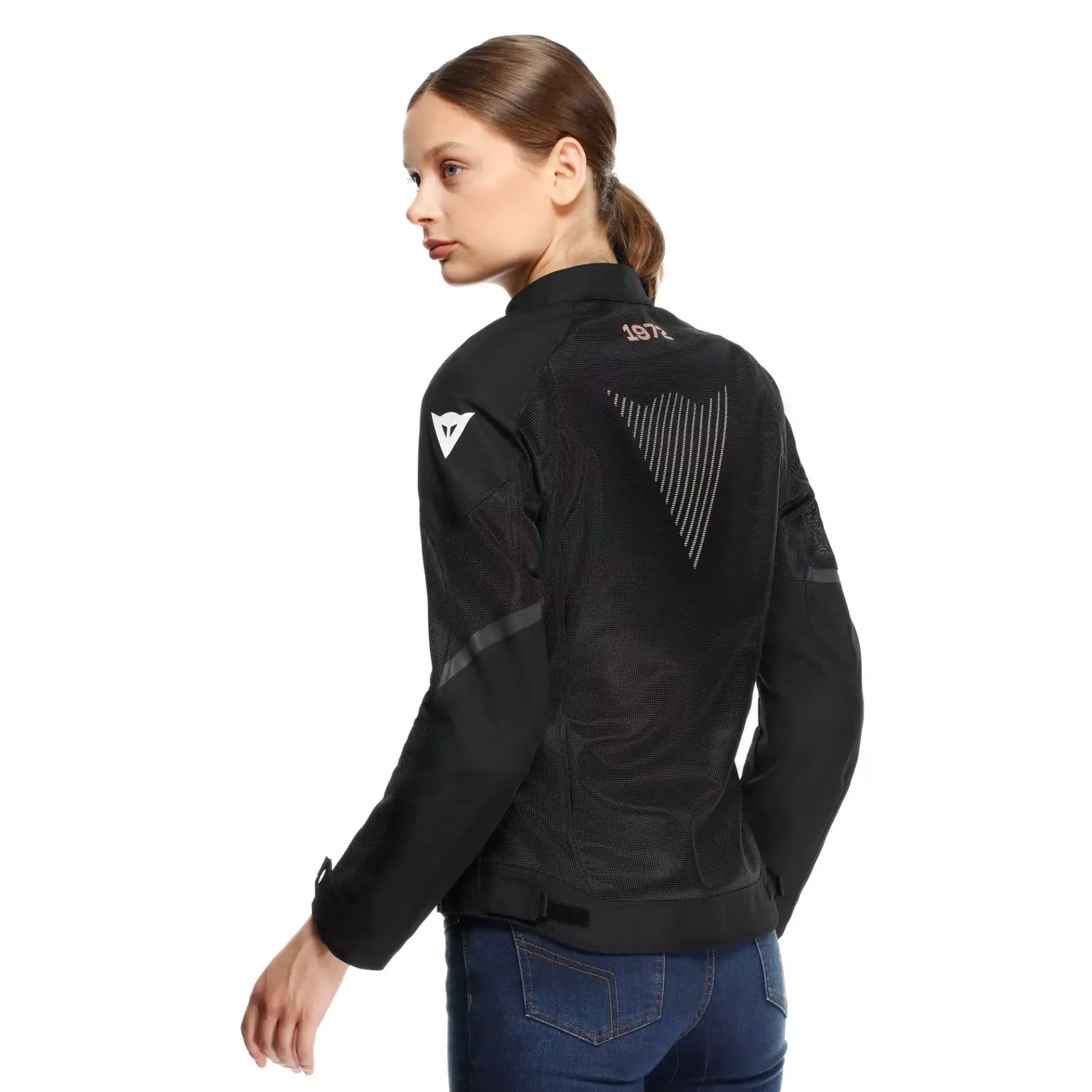 Dainese HEROSPHERE AIR - DAMEN-MOTORRADJACKE BLACK/WHITE/PEACH