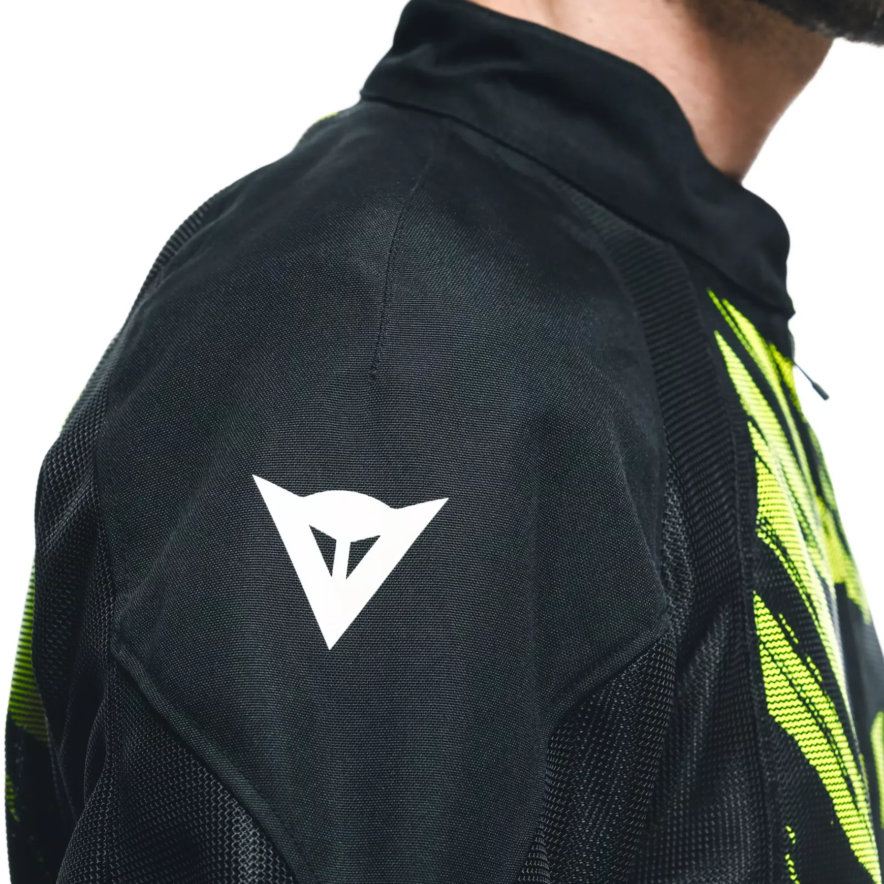 Dainese HEROSPHERE AIR - MOTORRADJACKE SOMMER HERREN BLACK/FLUO YELLOW TARMAC Online