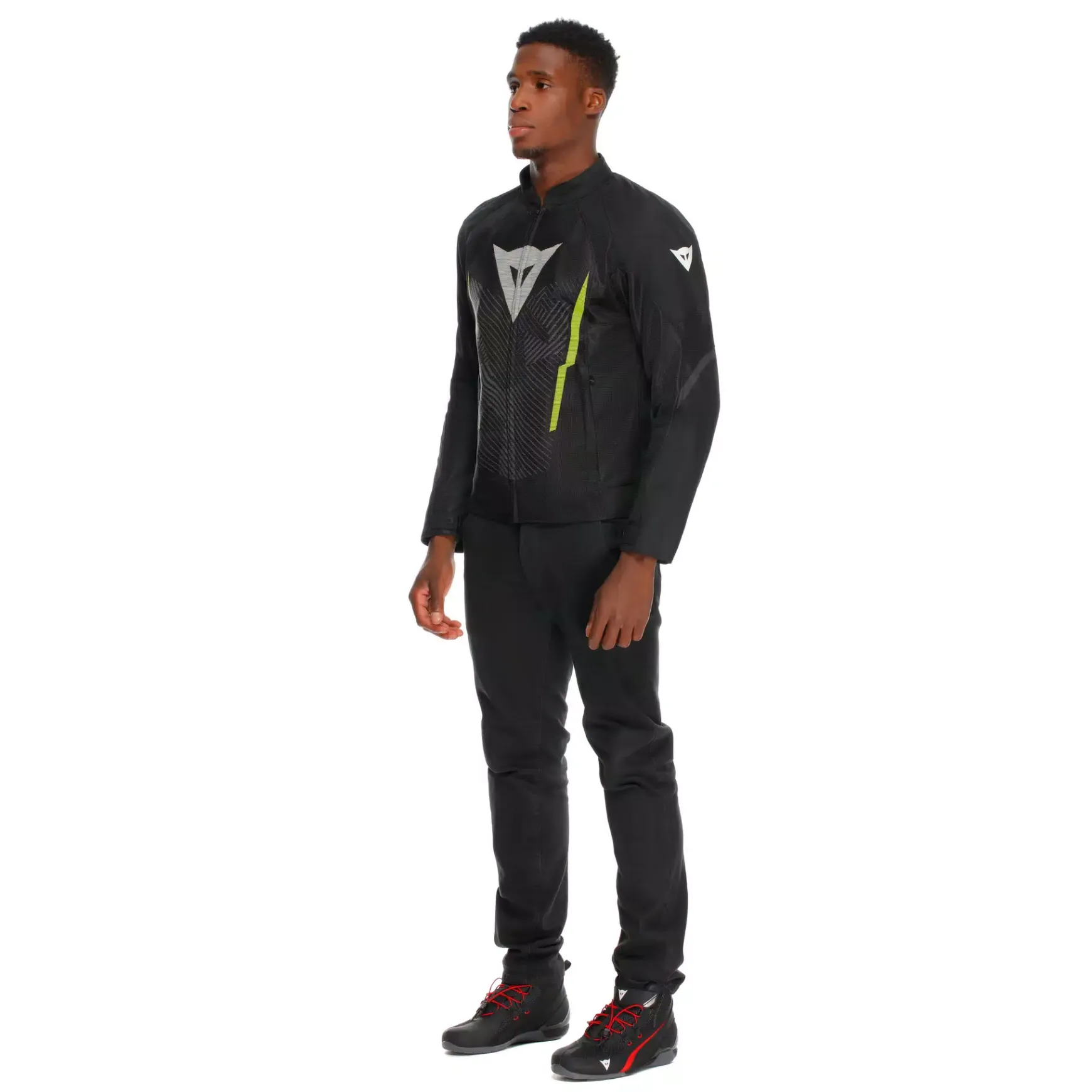 Dainese HEROSPHERE AIR - MOTORRADJACKE SOMMER HERREN BLACK/WHITE/YELLOW-FLUO Sale