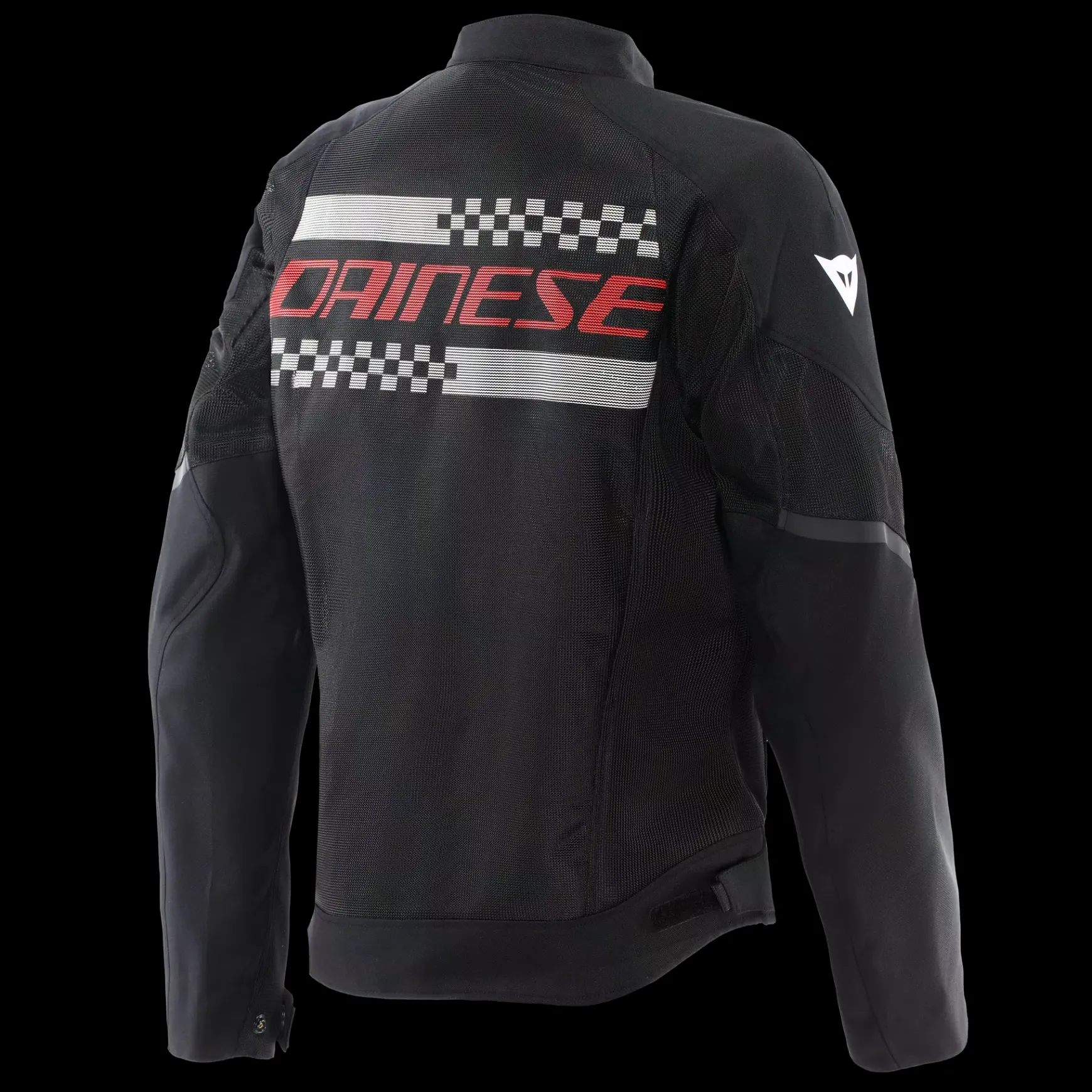 Dainese HEROSPHERE AIR - MOTORRADJACKE SOMMER HERREN BLACK/WHITE STRIPES/RED Outlet