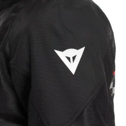 Dainese HEROSPHERE AIR - MOTORRADJACKE SOMMER HERREN BLACK/WHITE STRIPES/RED Outlet