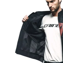 Dainese HEROSPHERE AIR - MOTORRADJACKE SOMMER HERREN BLACK/RED DIAMOND Clearance