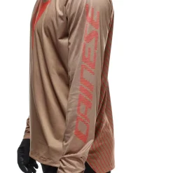 Dainese HG AER JERSEY LS - HERREN LANGARM-BIKE-SHIRT BROWN/RED New