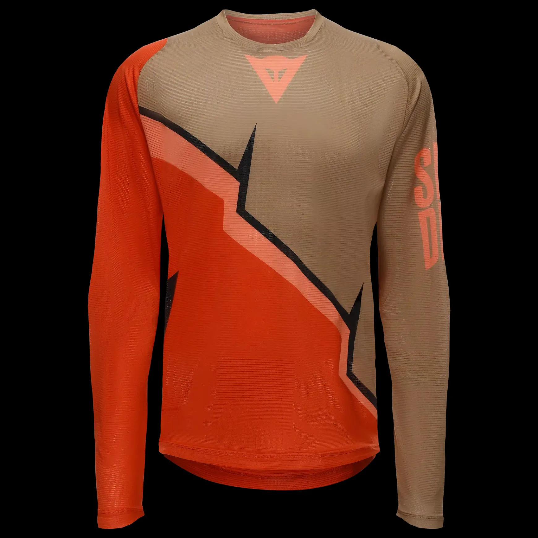 Dainese HG AER JERSEY LS - HERREN LANGARM-BIKE-SHIRT RED/BROWN/BLACK Sale