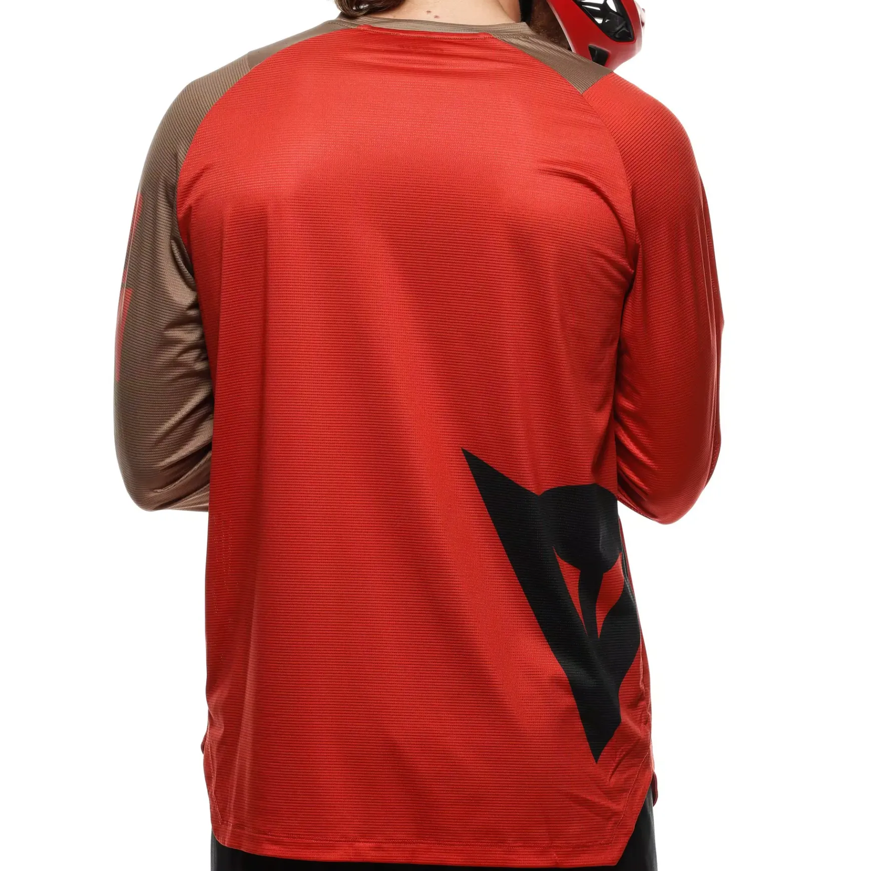 Dainese HG AER JERSEY LS - HERREN LANGARM-BIKE-SHIRT RED/BROWN/BLACK Sale