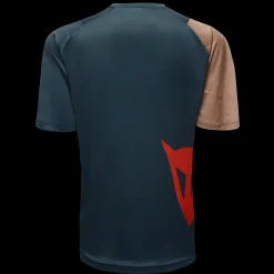 Dainese HG AER JERSEY SS - HERREN KURZARM-BIKE-SHIRT BROWN/BLUE/RED