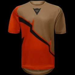 Dainese HG AER JERSEY SS - HERREN KURZARM-BIKE-SHIRT RED/BROWN/BLACK Outlet