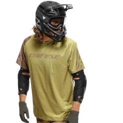 Dainese HG AER JERSEY SS - HERREN KURZARM-BIKE-SHIRT AVOCADO OIL/BROWN/TAUPE Best