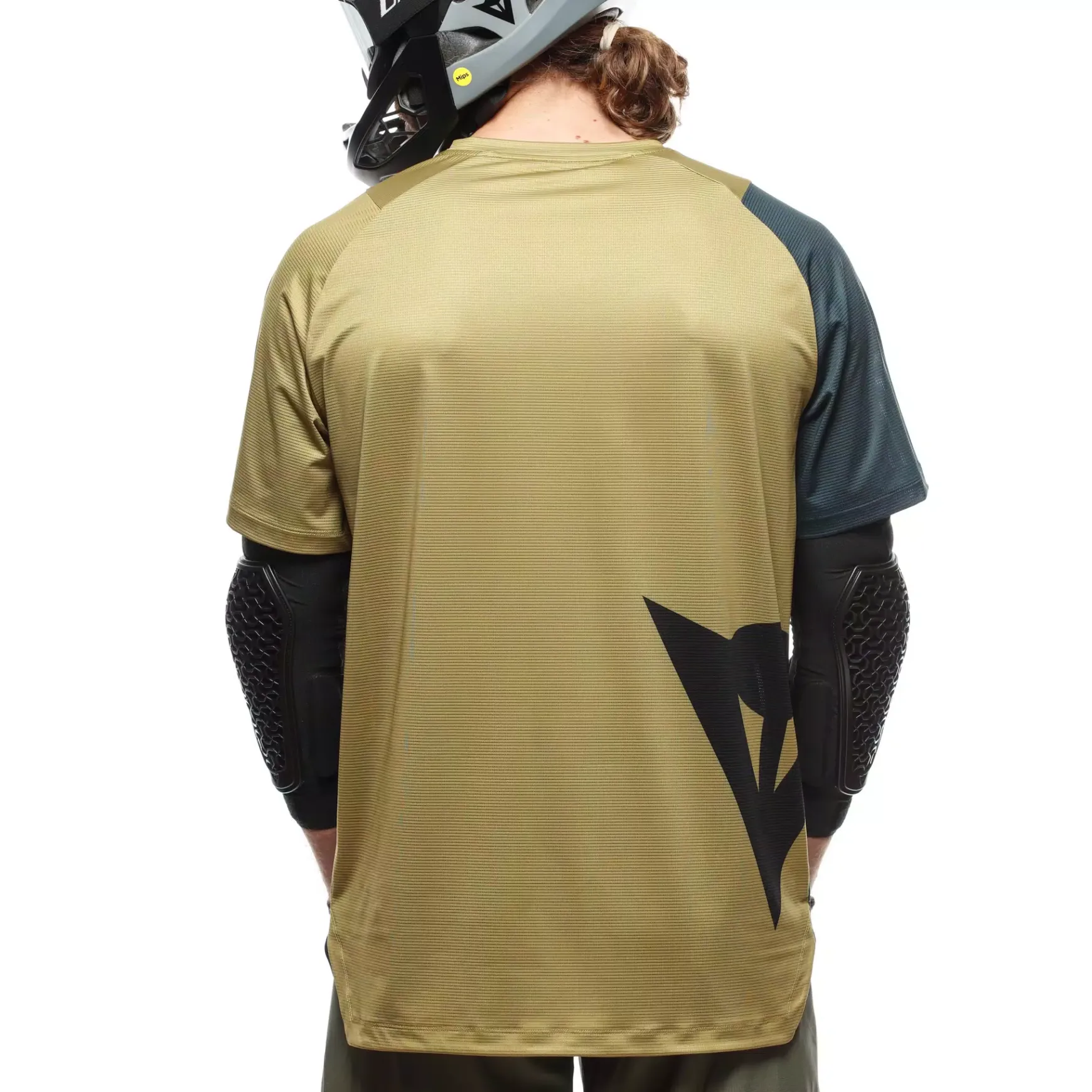 Dainese HG AER JERSEY SS - HERREN KURZARM-BIKE-SHIRT BLUE/AVOCADO OIL/BLACK New