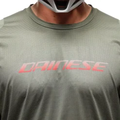 Dainese HG AER JERSEY SS - HERREN KURZARM-BIKE-SHIRT GREEN/RED