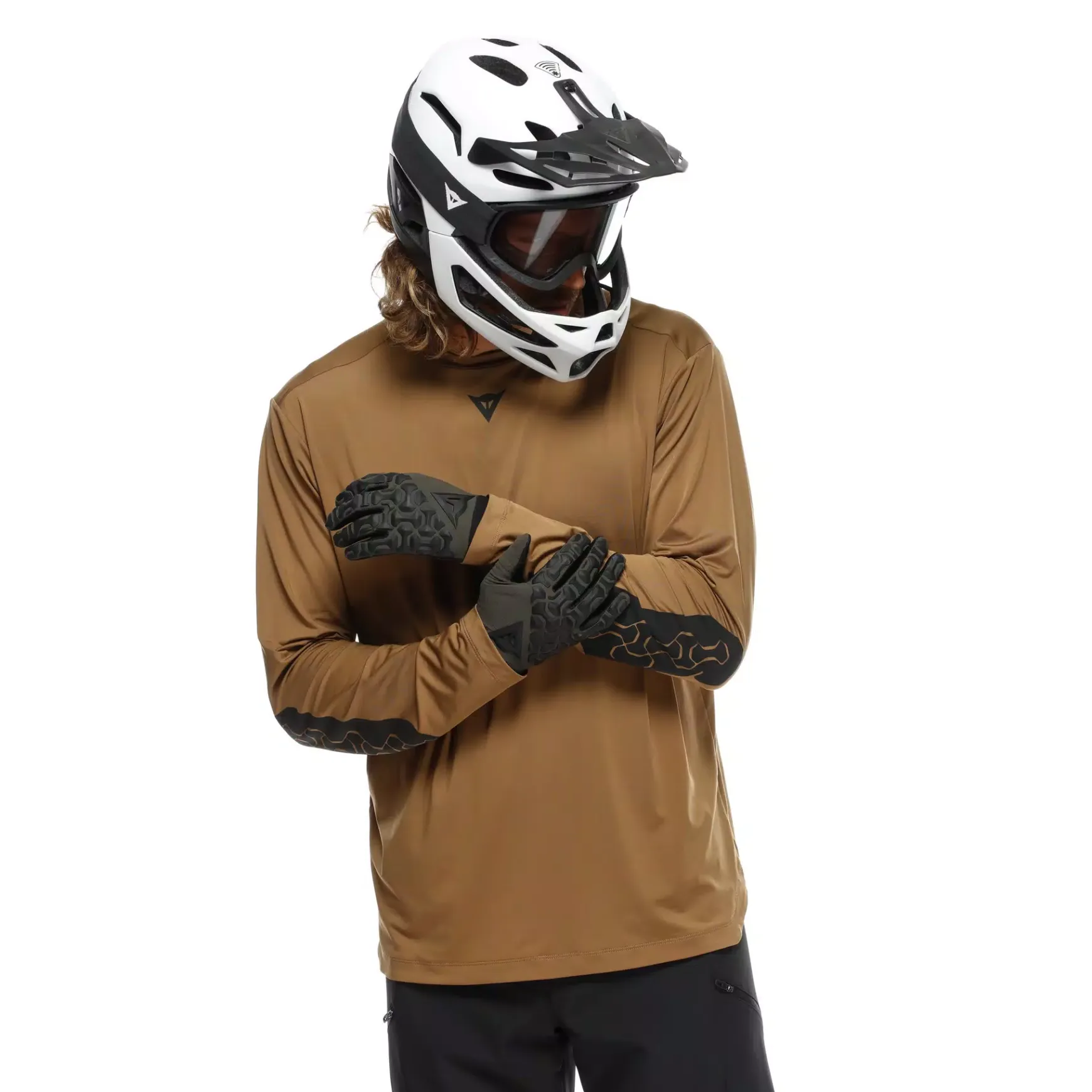 Dainese HG ROX JERSEY LS - HERREN LANGARM-BIKE-SHIRT BROWN Clearance