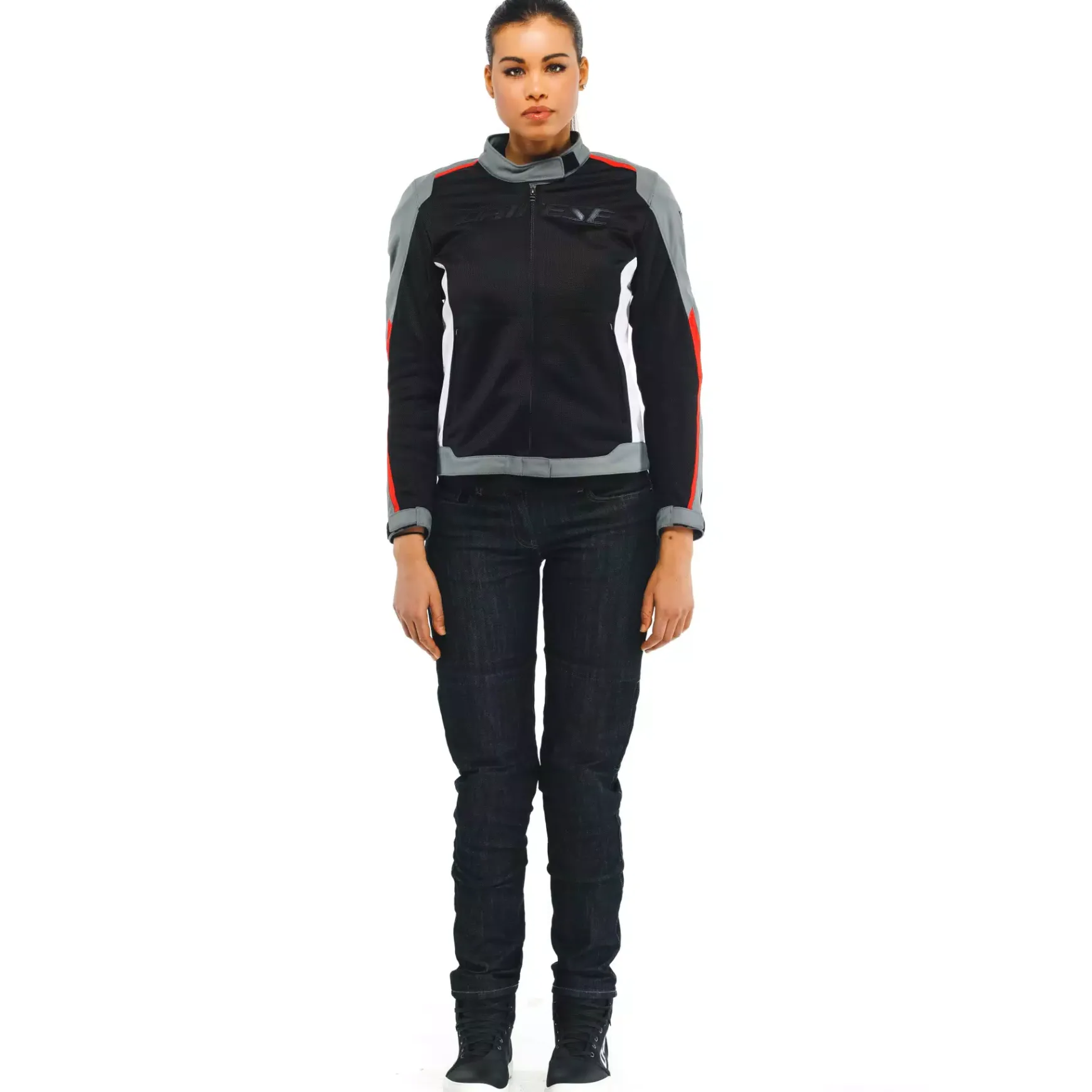 Dainese HYDRAFLUX 2 AIR LADY D-DRY® JACKET BLACK/CHARCOAL-GRAY/LAVA-RED Best