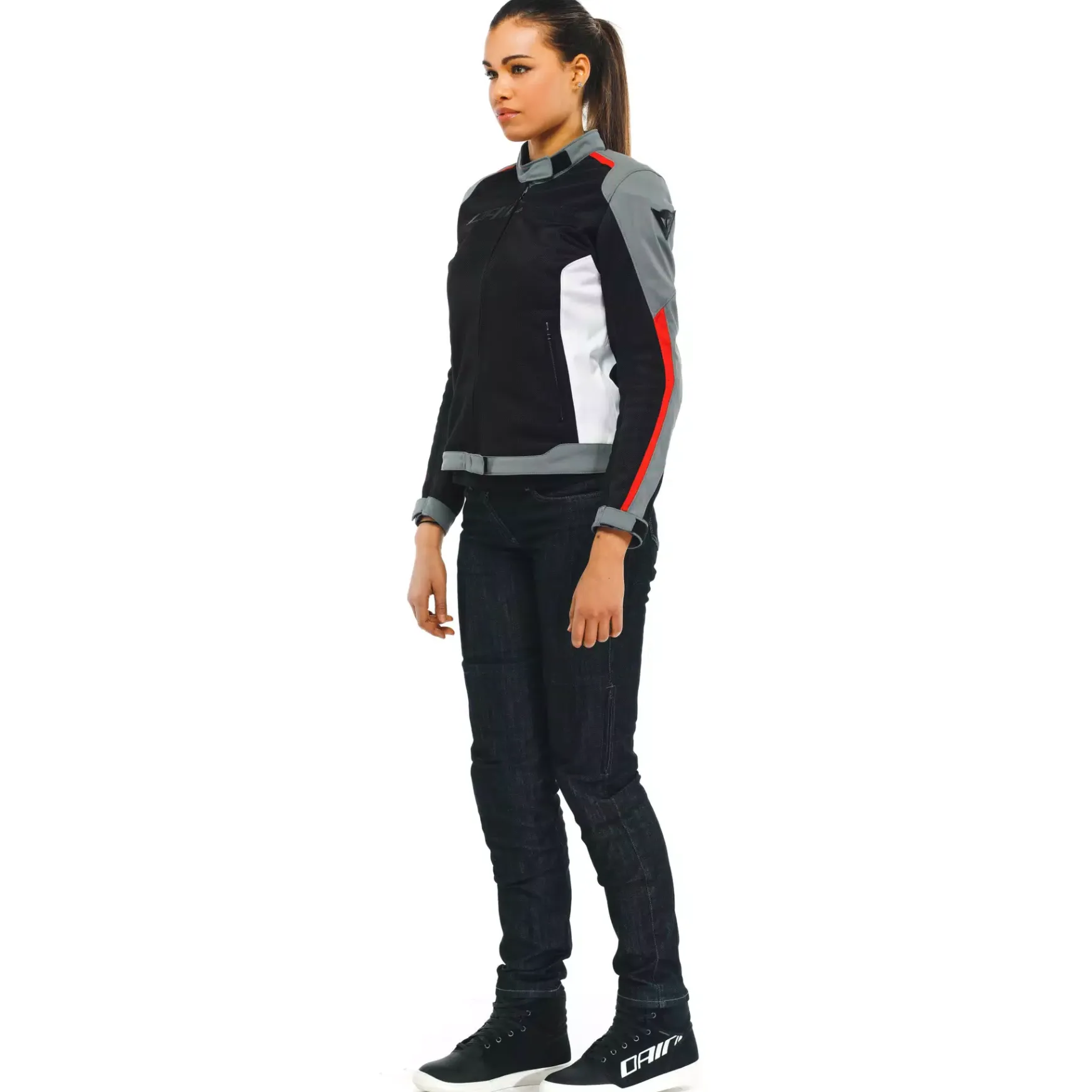 Dainese HYDRAFLUX 2 AIR LADY D-DRY® JACKET BLACK/CHARCOAL-GRAY/LAVA-RED Best