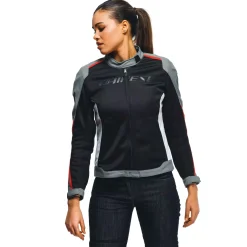 Dainese HYDRAFLUX 2 AIR LADY D-DRY® JACKET BLACK/CHARCOAL-GRAY/LAVA-RED Best