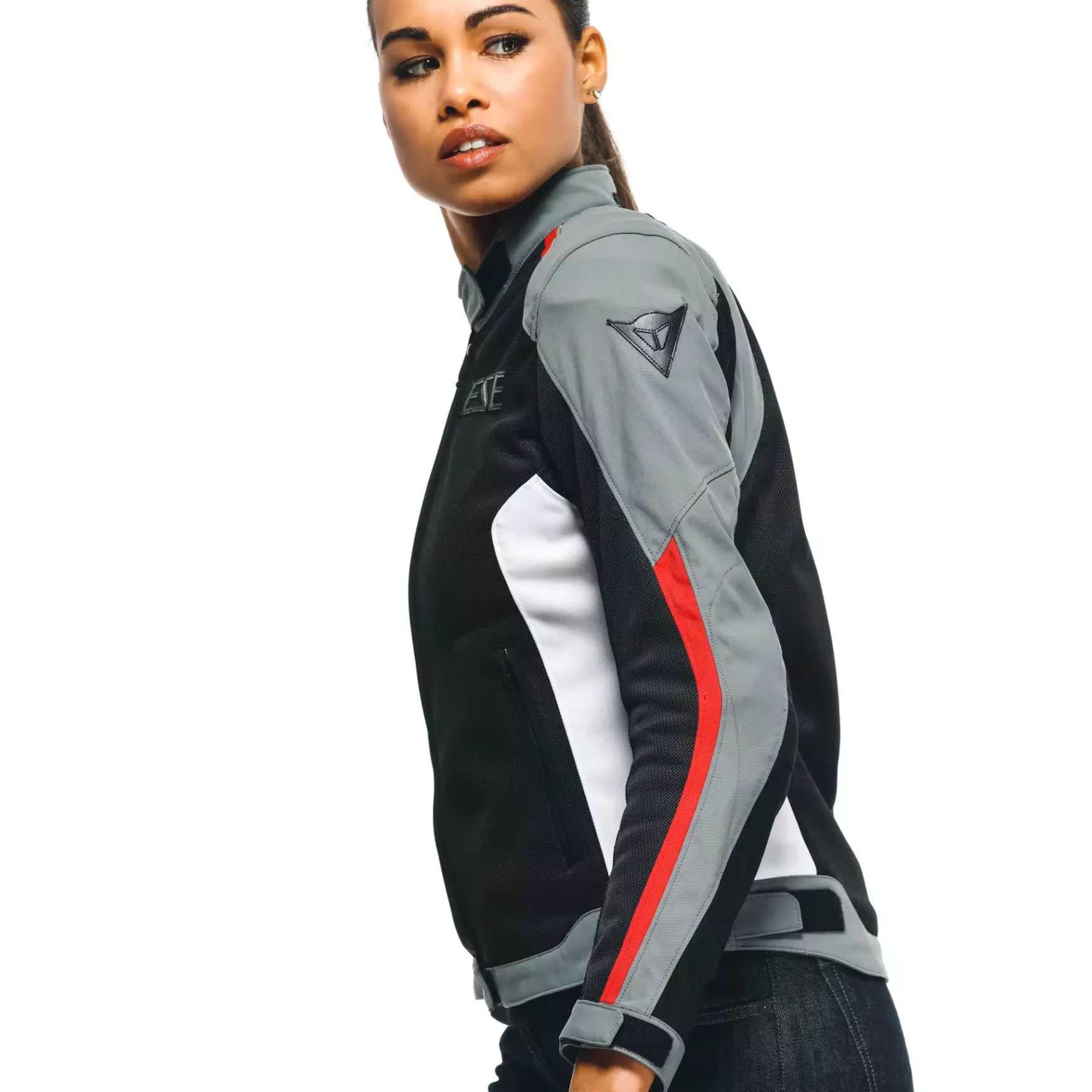 Dainese HYDRAFLUX 2 AIR LADY D-DRY® JACKET BLACK/CHARCOAL-GRAY/LAVA-RED Best
