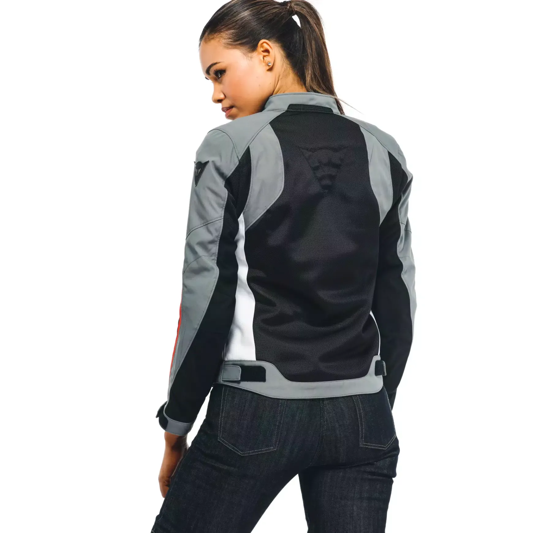 Dainese HYDRAFLUX 2 AIR LADY D-DRY® JACKET BLACK/CHARCOAL-GRAY/LAVA-RED Best