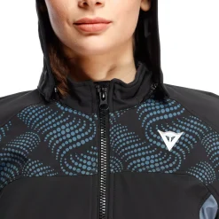 Dainese IGNITE 2 - MOTORRADJACKE TEXTIL FÜR DAMEN BLACK/BLUE MIRAGE Hot