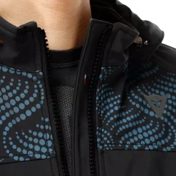 Dainese IGNITE 2 - MOTORRADJACKE TEXTIL FÜR DAMEN BLACK/BLUE MIRAGE Hot