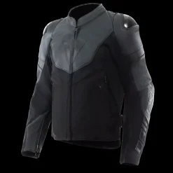 Dainese IPERATTIVA - HERREN-MOTORKRADJACKE AUS LEDER UND STOFF BLACK/BLACK